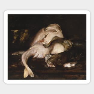 Still Life, Fish by William Merritt Chase Sticker